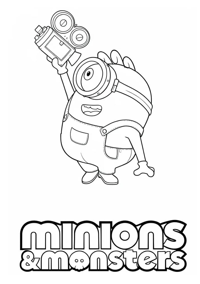 Coloriage Minions et Monstres Pour les Enfants