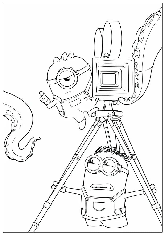 Coloriage Minions et Monstres