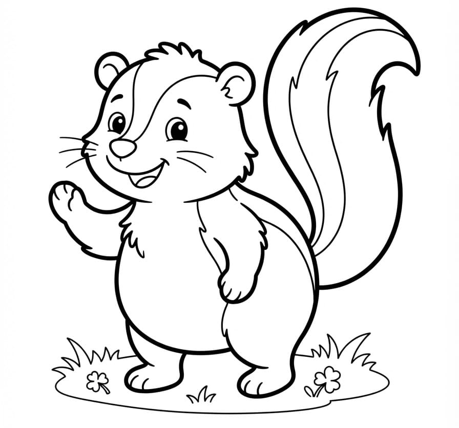 Coloriage Mouffette