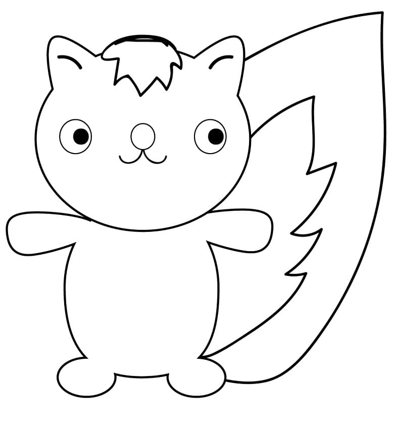 Coloriage Mouffette Gratuit