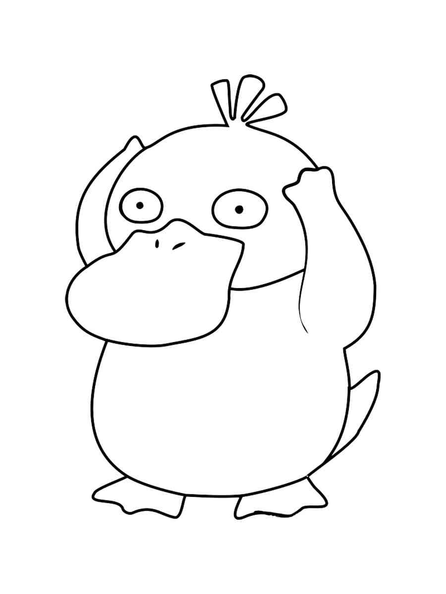 Coloriage Psykokwak dans Pokemon
