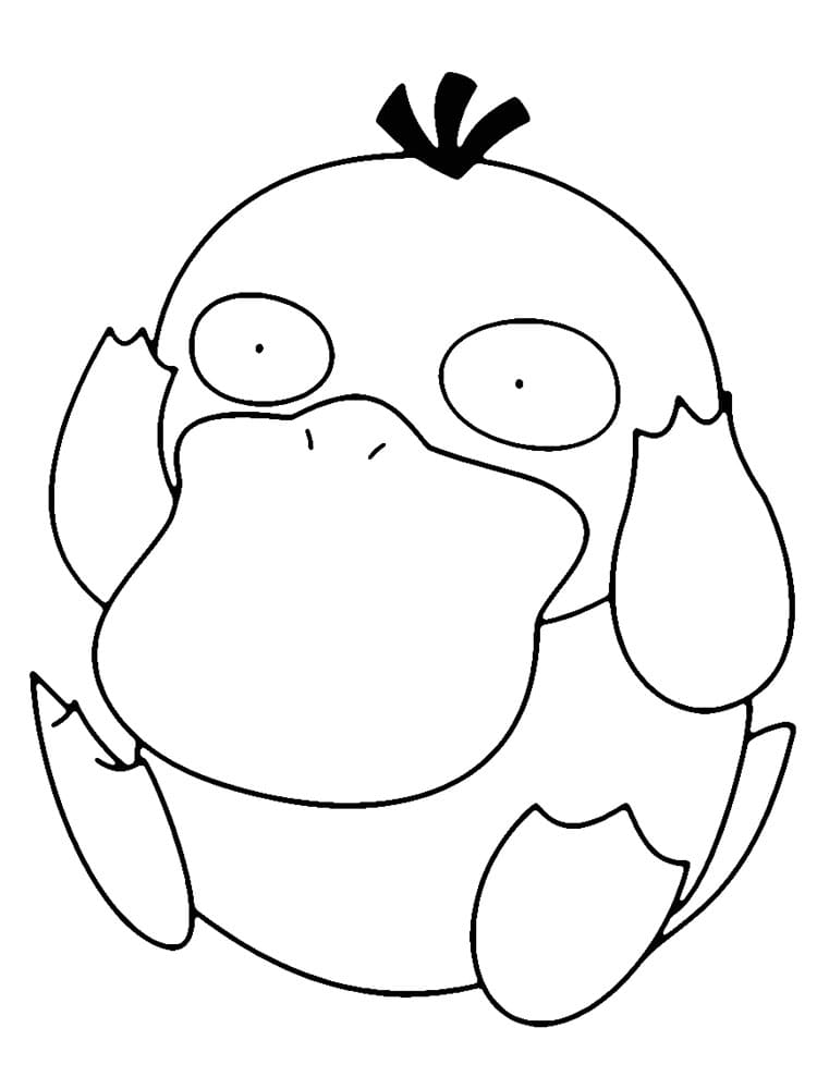 Coloriage Psykokwak Facile