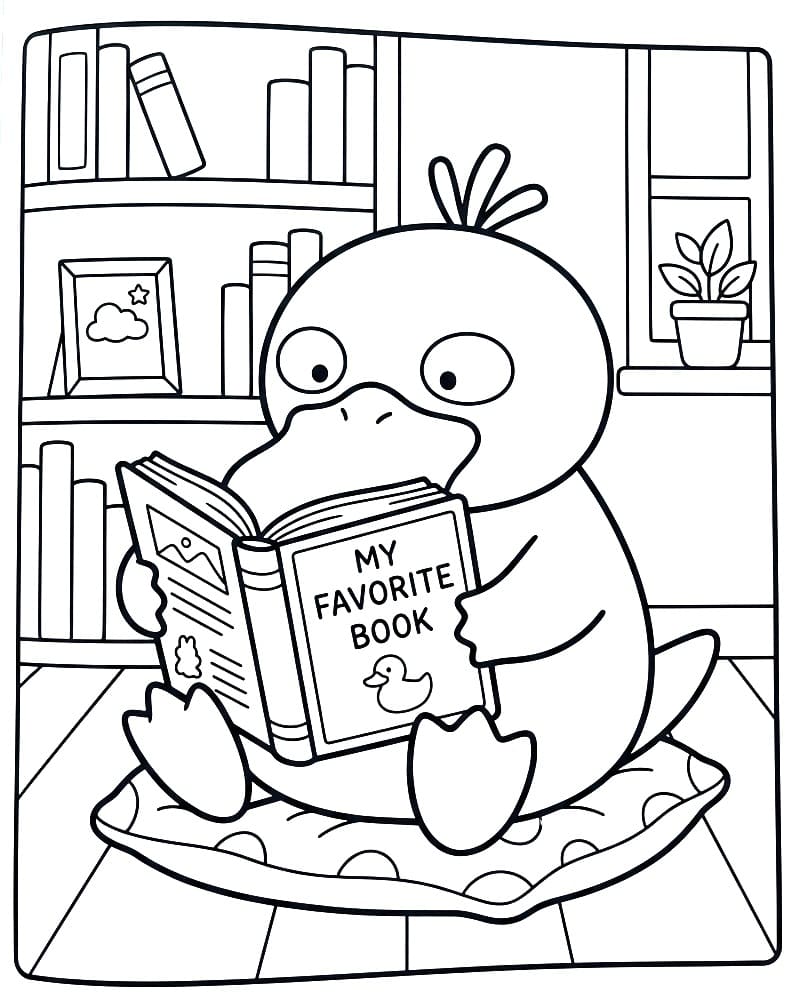 Coloriage Psykokwak Imprimable Gratuit