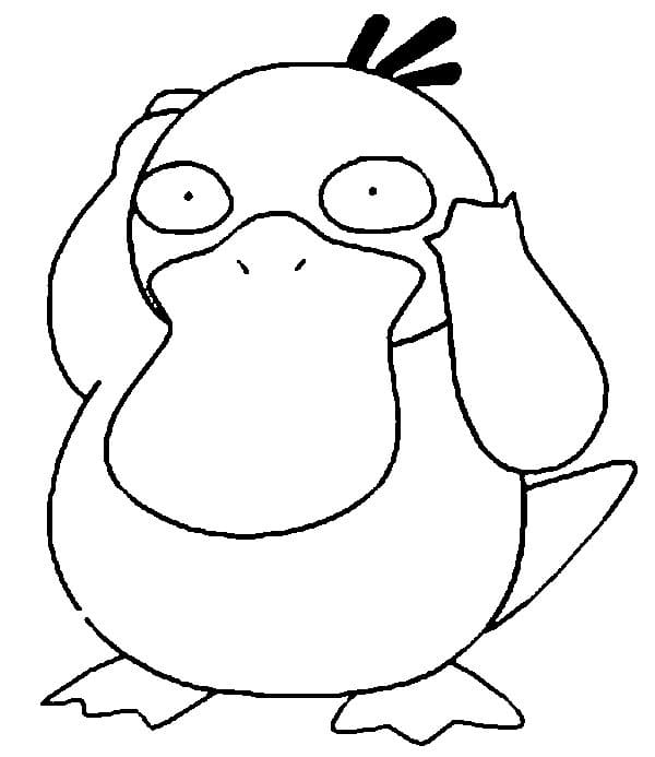 Coloriage Psykokwak Imprimable Pour les Enfants