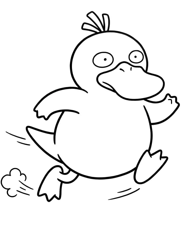 Coloriage Psykokwak mignon