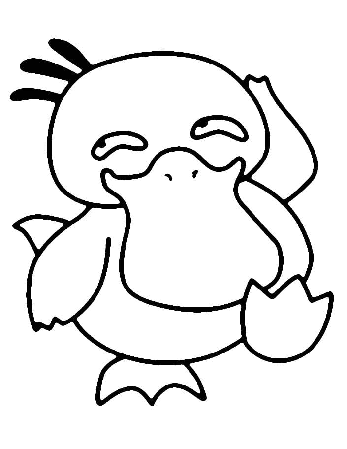 Coloriage Psykokwak Pour les Enfants
