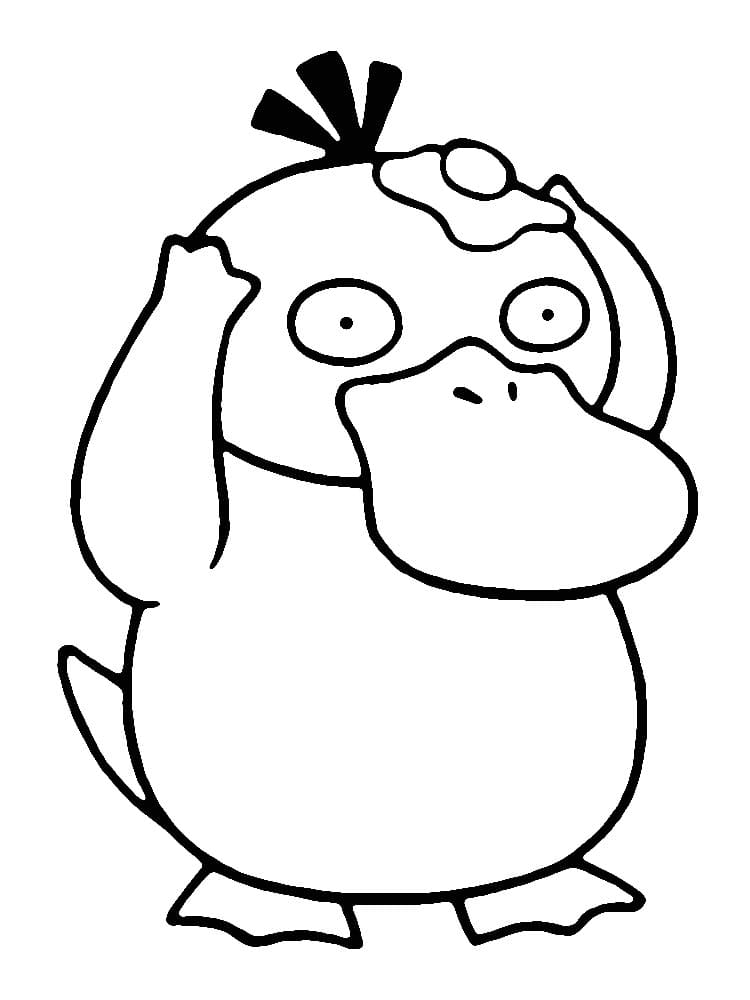 Coloriage Psykokwak simple