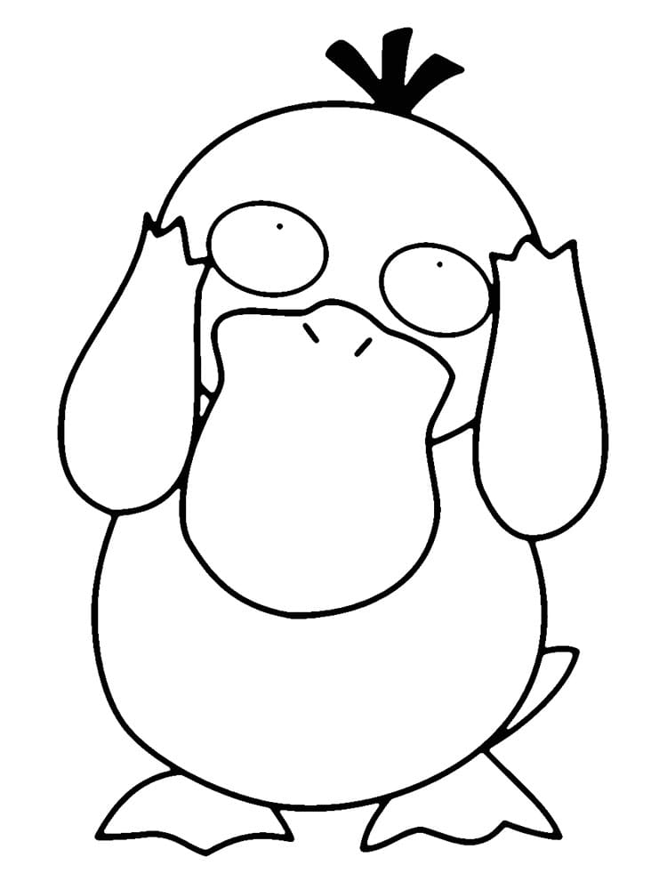 Coloriage Psykokwak très drôle