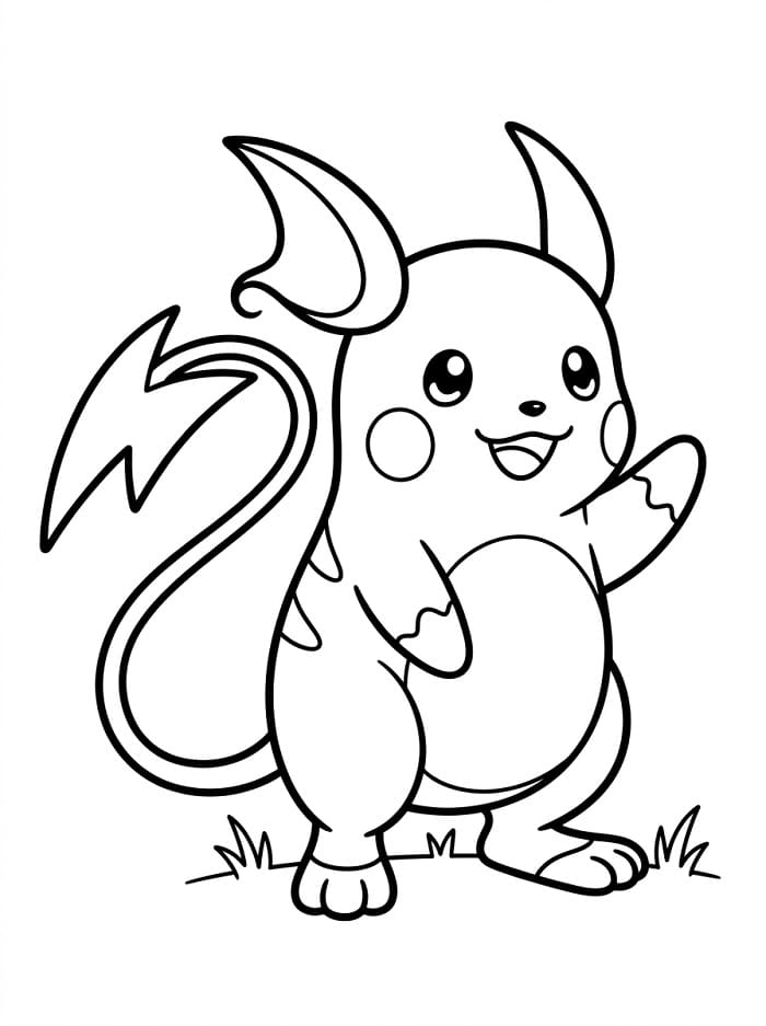 Coloriage Raichu adorable