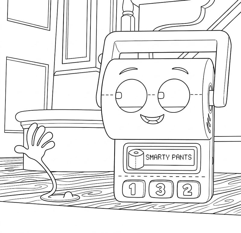 Coloriage Smarty Pants dans Toy Story 5