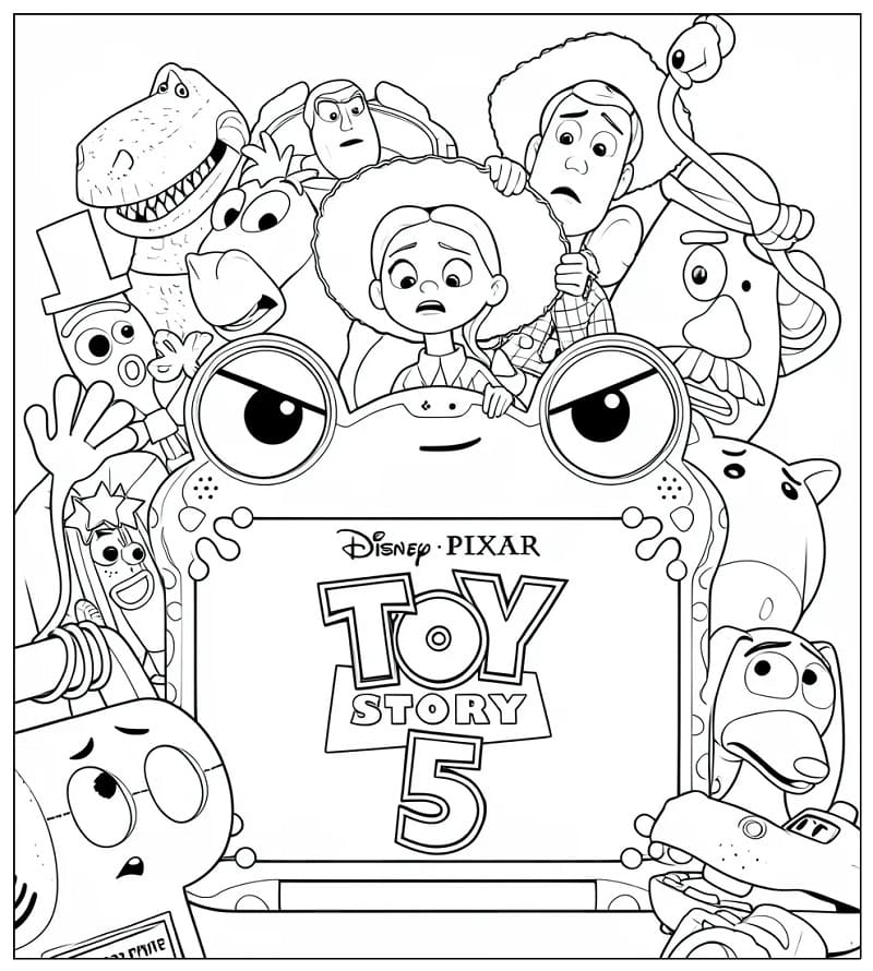 Coloriage Toy Story 5 Imprimable Pour les Enfants