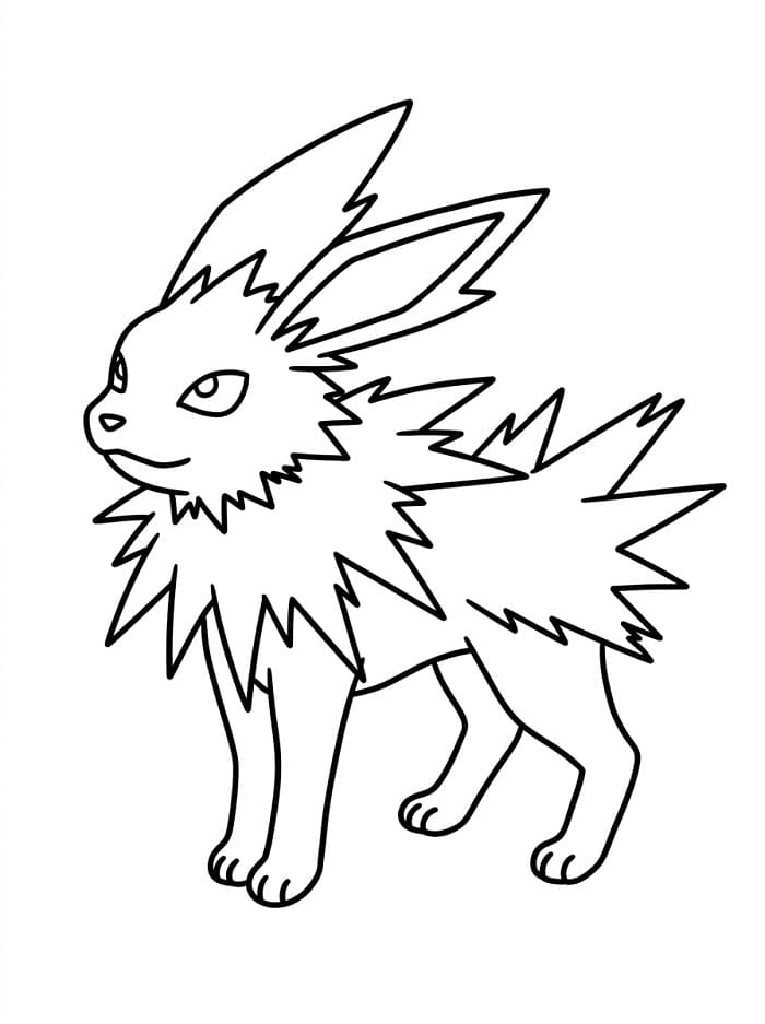 Coloriage Voltali de Pokemon