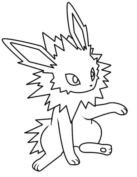 Coloriage Voltali facile