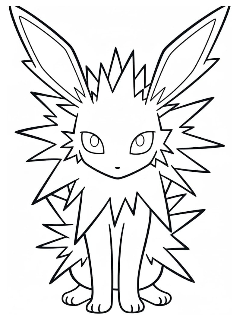 Coloriage Voltali Gratuit Pour les Enfants