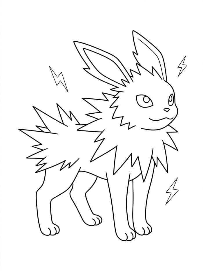 Coloriage Voltali Mignon