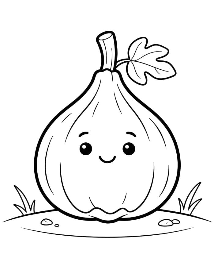 Coloriage Adorable figue