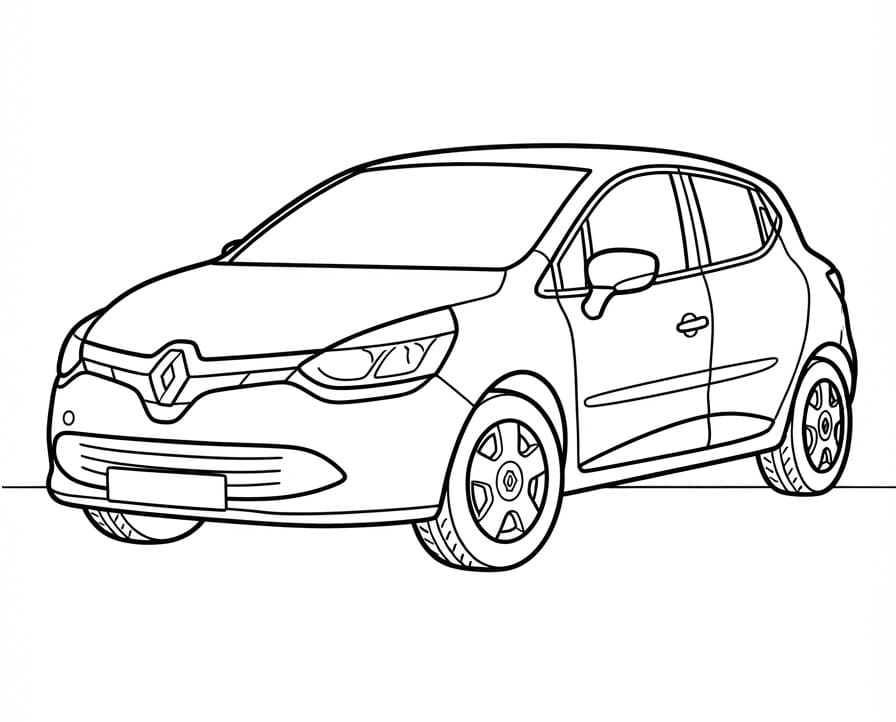 Coloriage Belle Renault