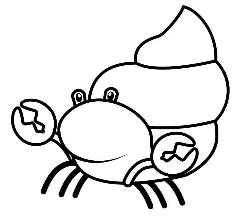 Coloriage Bernard-l'ermite Gratuit