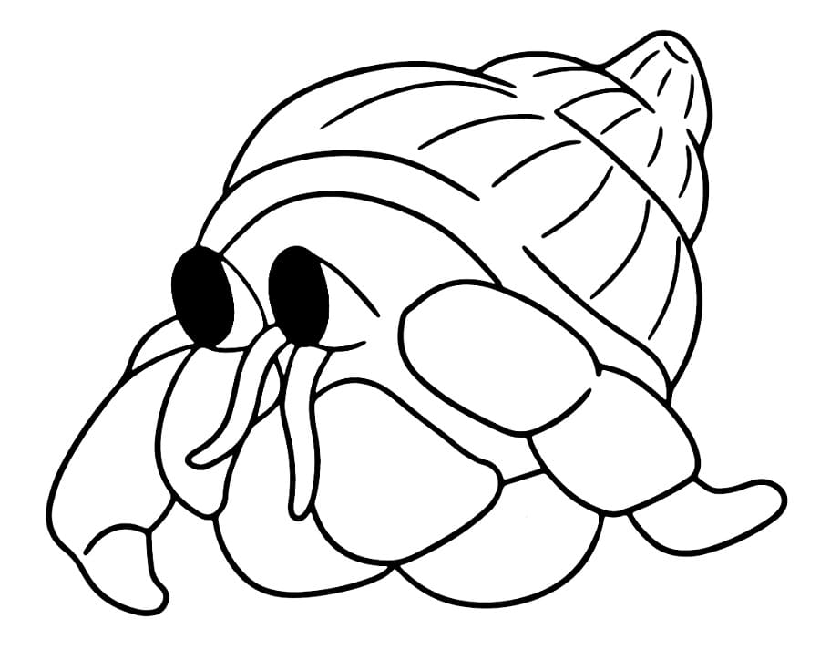 Coloriage Bernard-l'ermite Imprimable