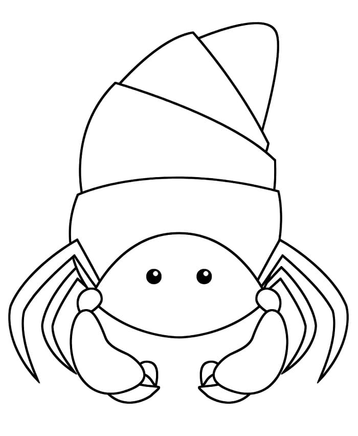 Coloriage Bernard-l'ermite Pour Enfants
