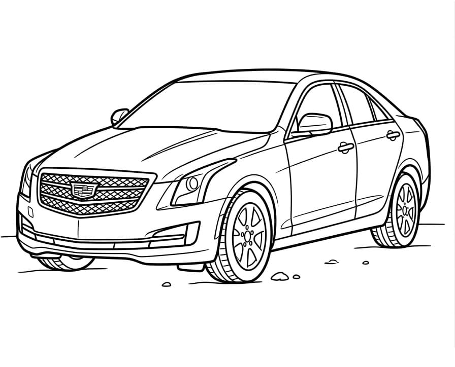 Coloriage Cadillac ATS