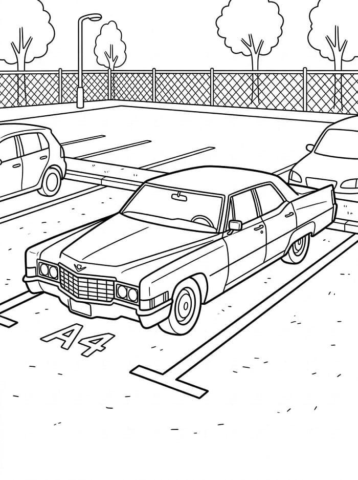 Coloriage Cadillac classique
