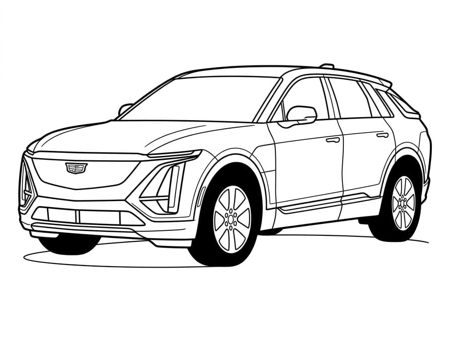 Coloriage Cadillac Escalade SUV