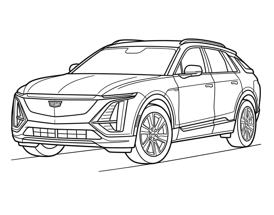 Coloriage Cadillac Lyriq