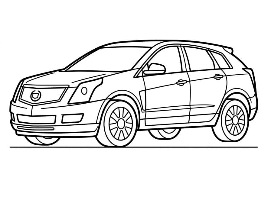 Coloriage Cadillac SRX