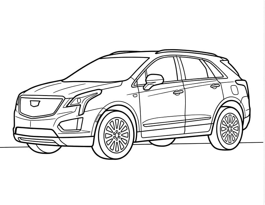Coloriage Cadillac XT5