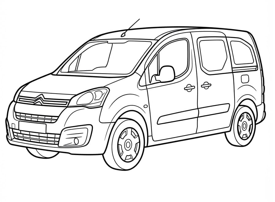 Coloriage Citroen Berlingo
