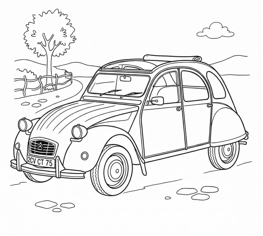 Coloriage Citroen Bubble