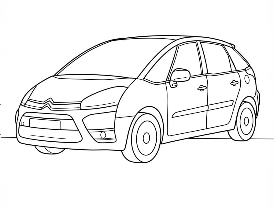 Coloriage Citroen C Picasso