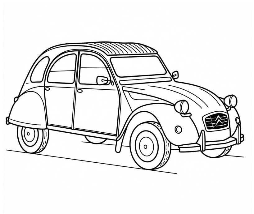 Coloriage Citroën classique