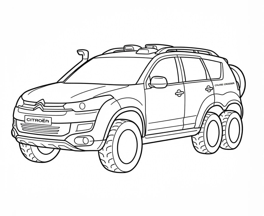 Coloriage Citroen Cruise Crosser