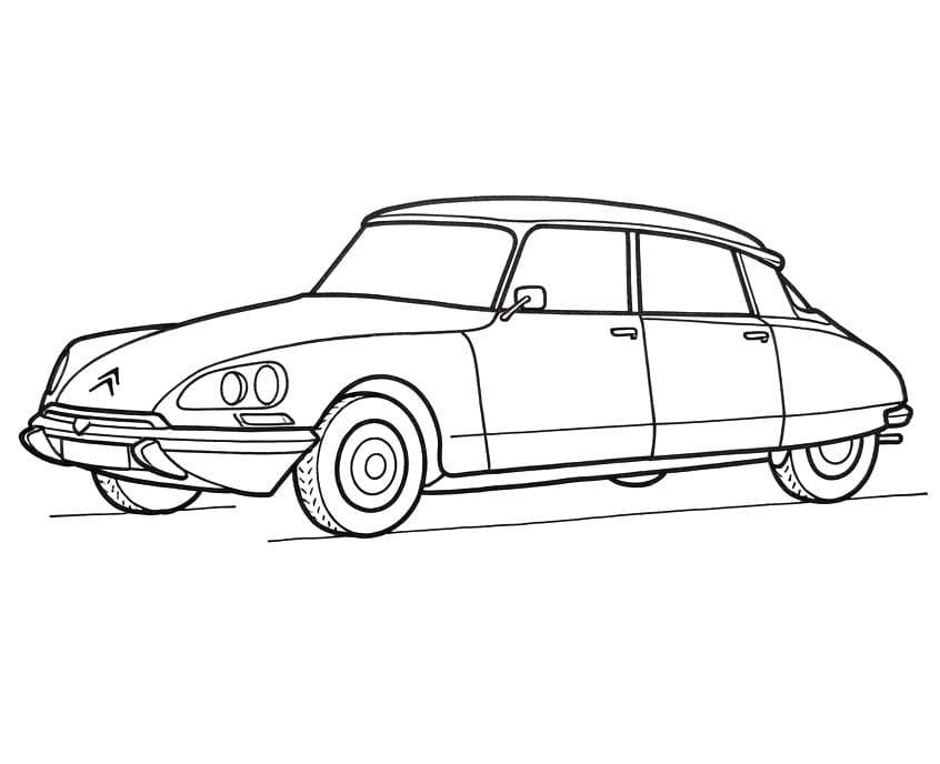 Coloriage Citroen DS