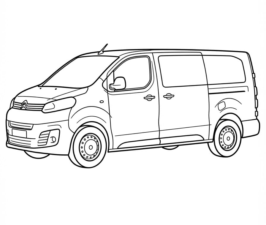 Coloriage Citroen Jumpy