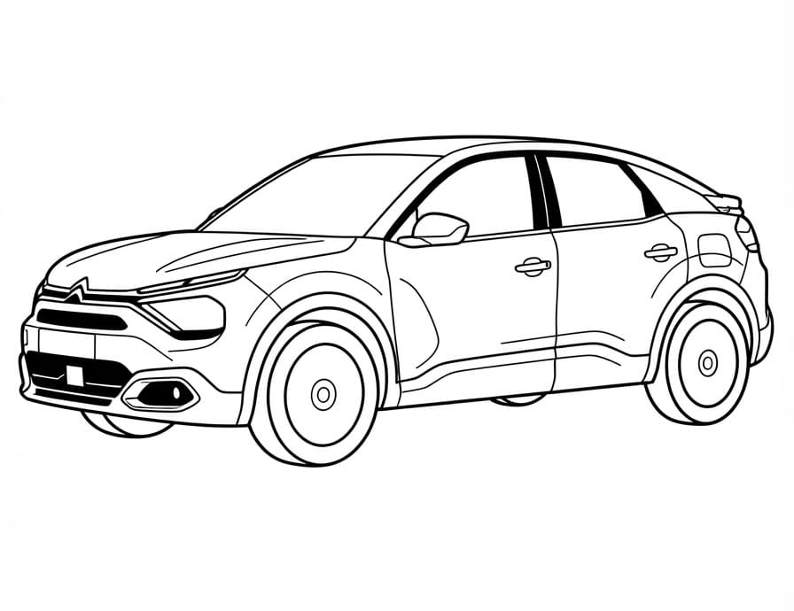 Coloriage Citroën moderne