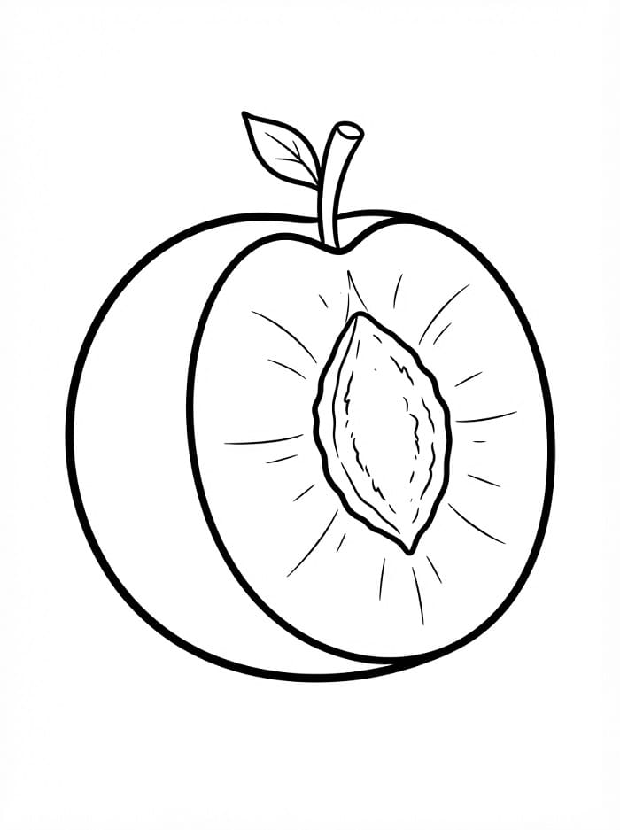 Coloriage Demi-prune