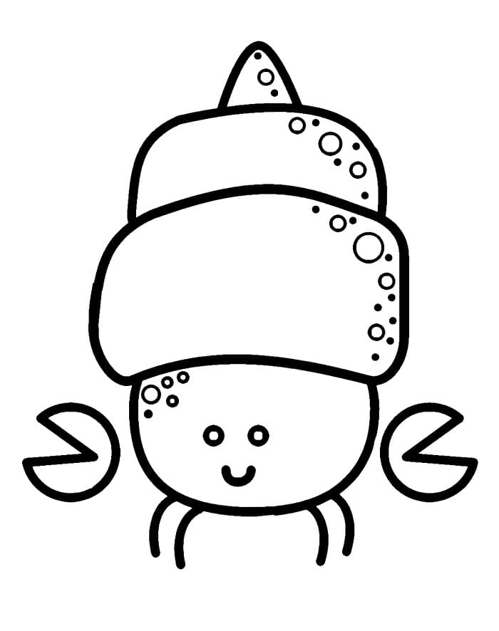 Coloriage Dessin de bernard-l'ermite