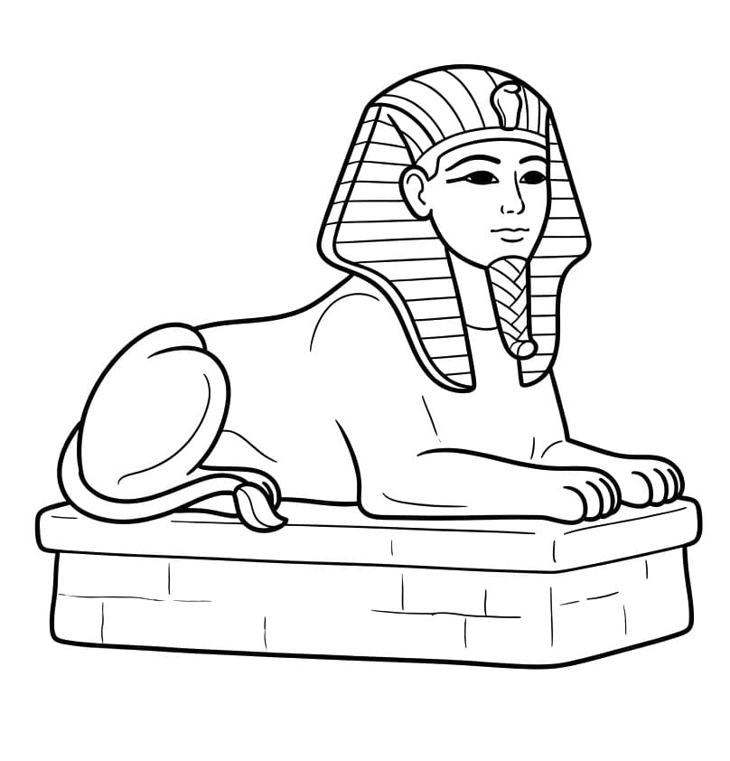 Coloriage Dessin du Sphinx