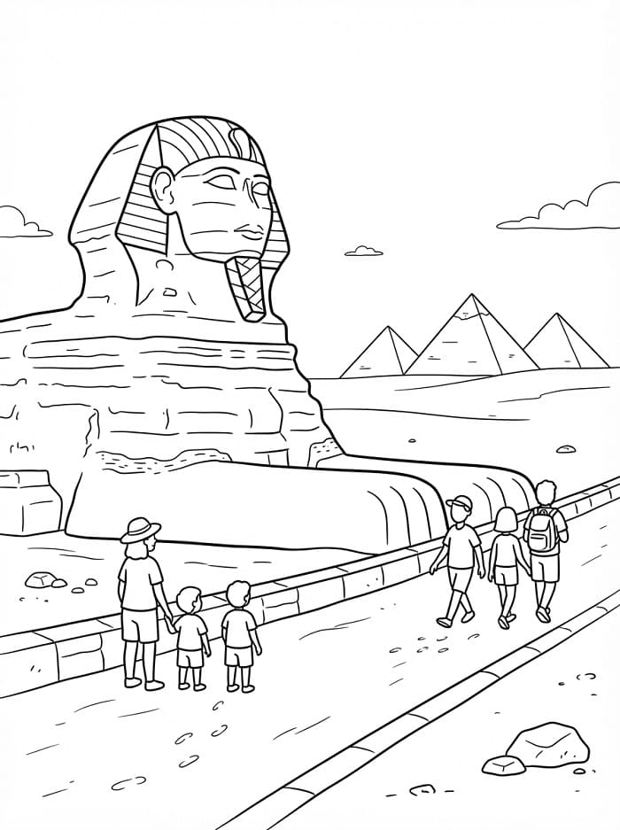 Coloriage Imprimable Gratuit Sphinx
