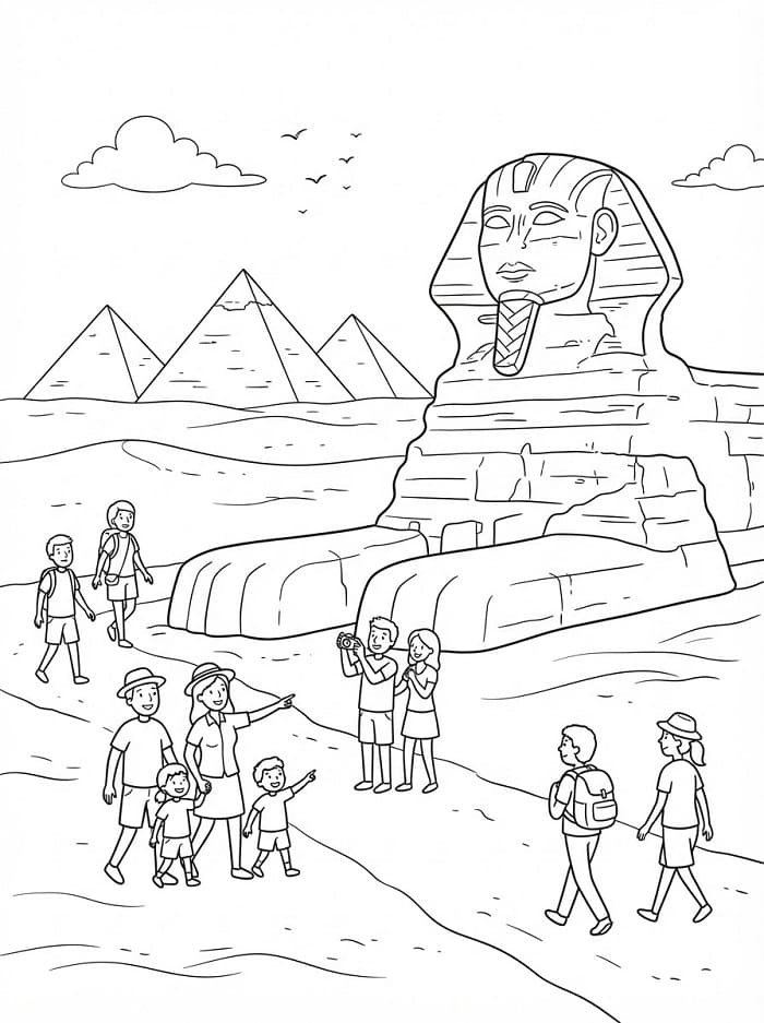 Coloriage Imprimable Sphinx