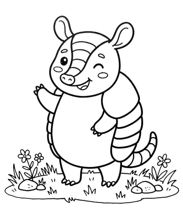 Coloriage Joli tatou