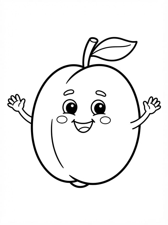Coloriage Prune joyeuse