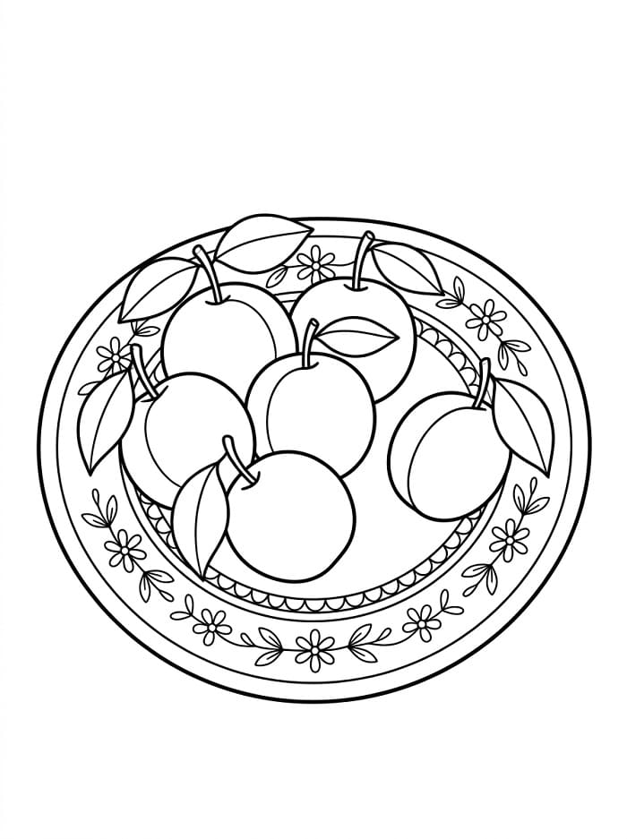 Coloriage Prunes Imprimable
