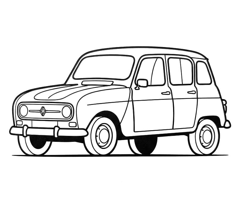 Coloriage Renault classique
