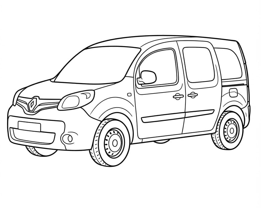 Coloriage Renault Kangoo