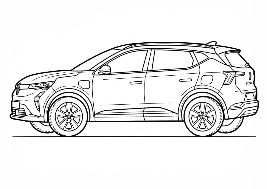 Coloriage Renault ordinaire