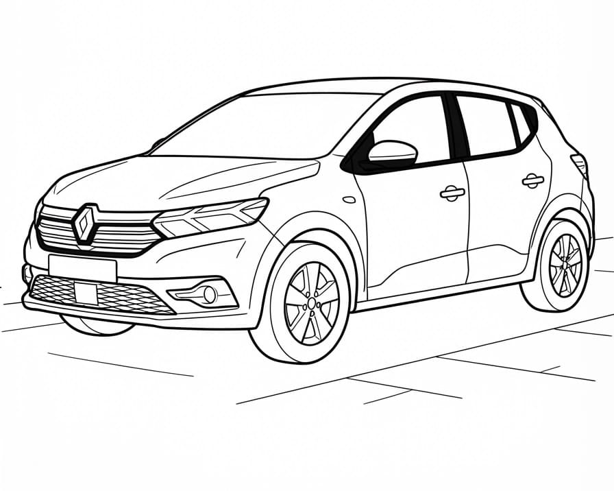 Coloriage Renault parfaite